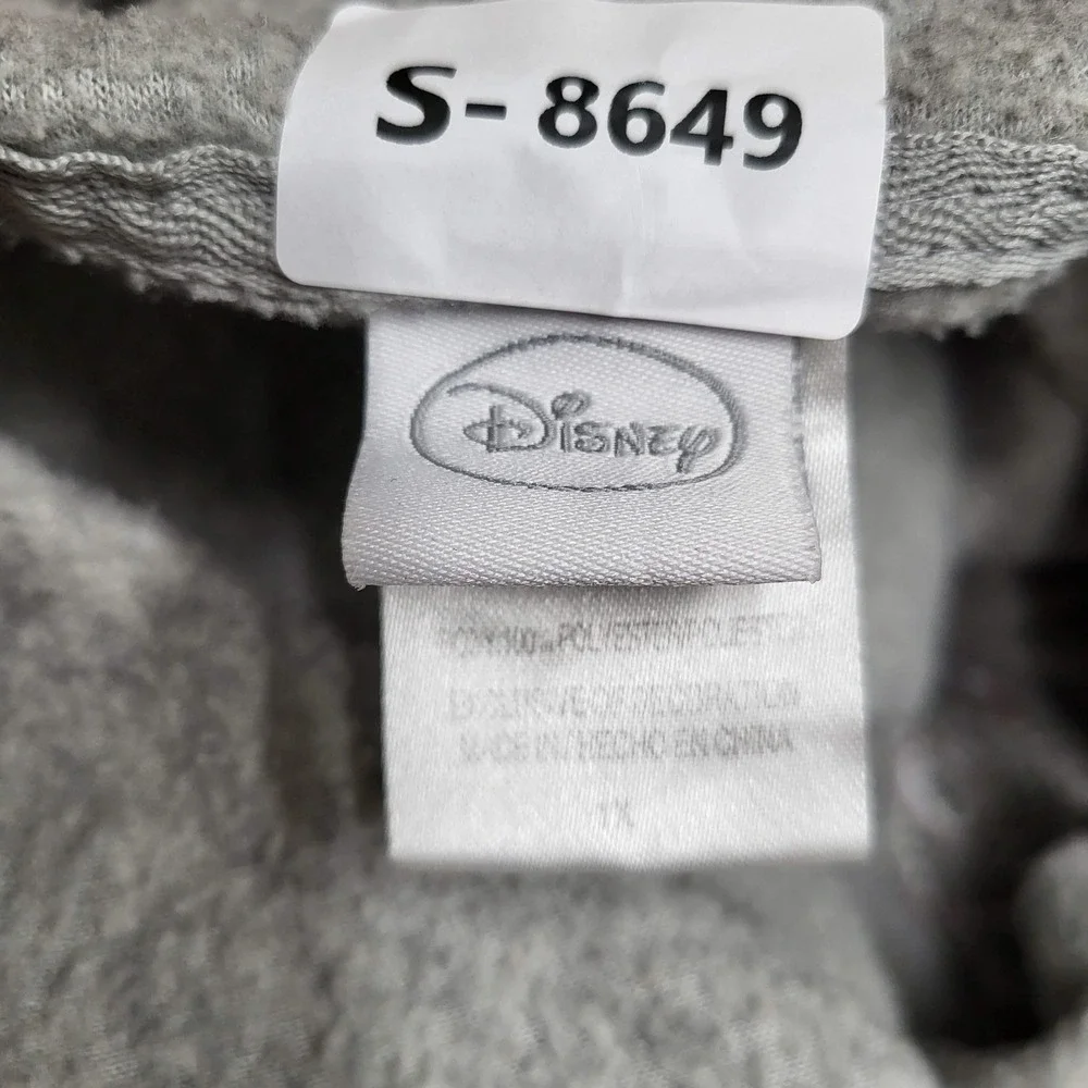 Disney Girls Jacket 4T Gray Embroidered‎ Graphic Fleece Winnie Pooh Activewear